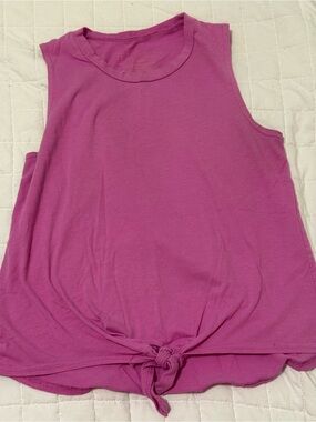 Fifth Sun Sleeveless Tie-Front Tank Top - Fuchsia